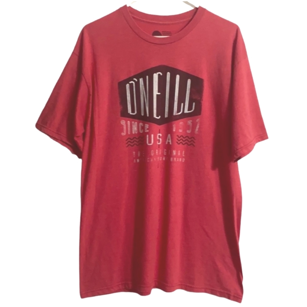 O’Neill Red Short Sleeve Surfer T-Shirt Men Size L